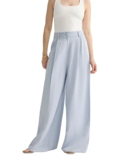 Margot Wide Leg Pants in Light Blue