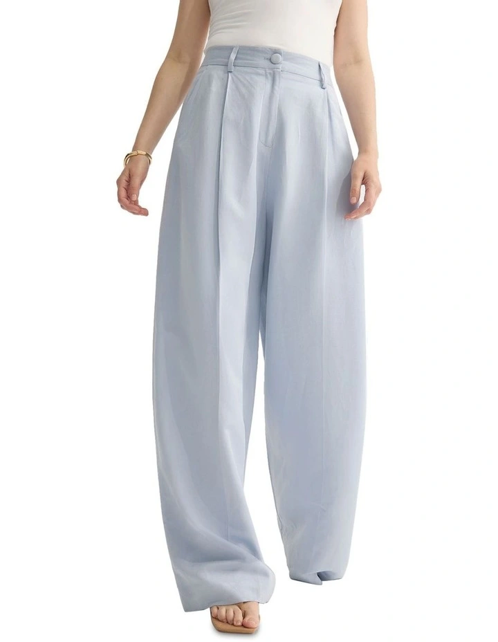 Margot Wide Leg Pants in Light Blue image 4