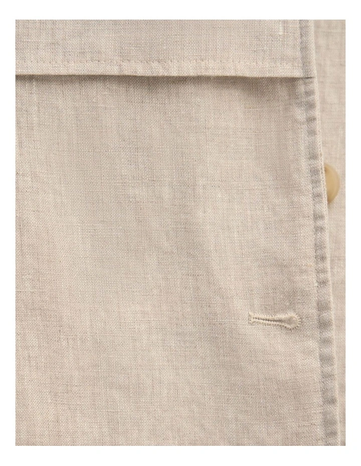 Griffin Linen Bomber in Oat image 6