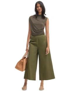 Astrid Jersey Top in Olive