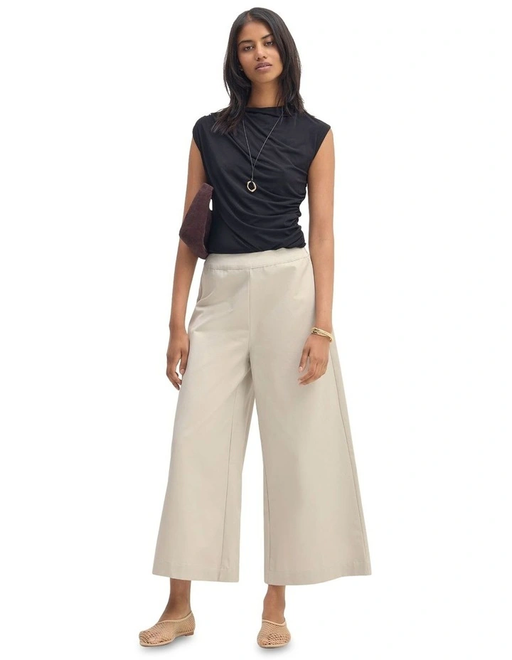 Astrid Jersey Top in Black image 1