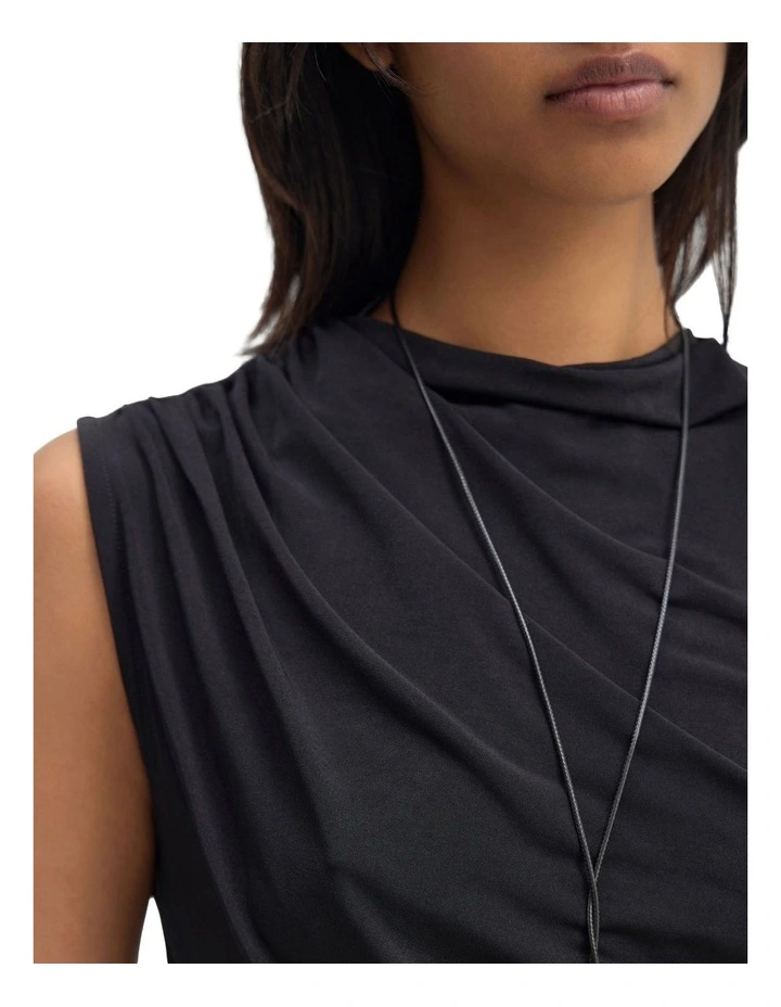 Astrid Jersey Top in Black image 6