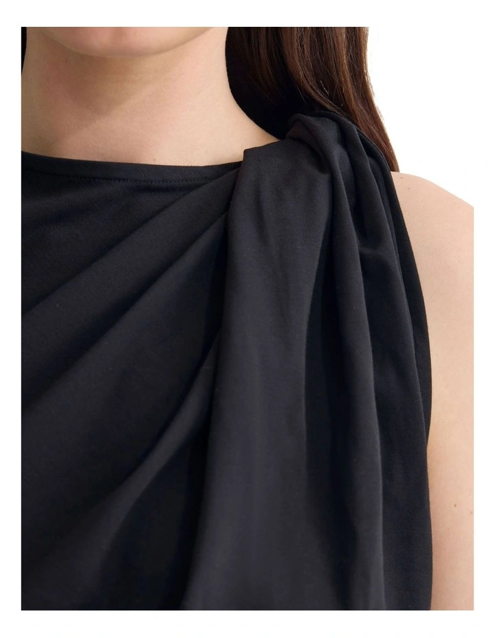 Willow Pontie Twist Top in Black image 6