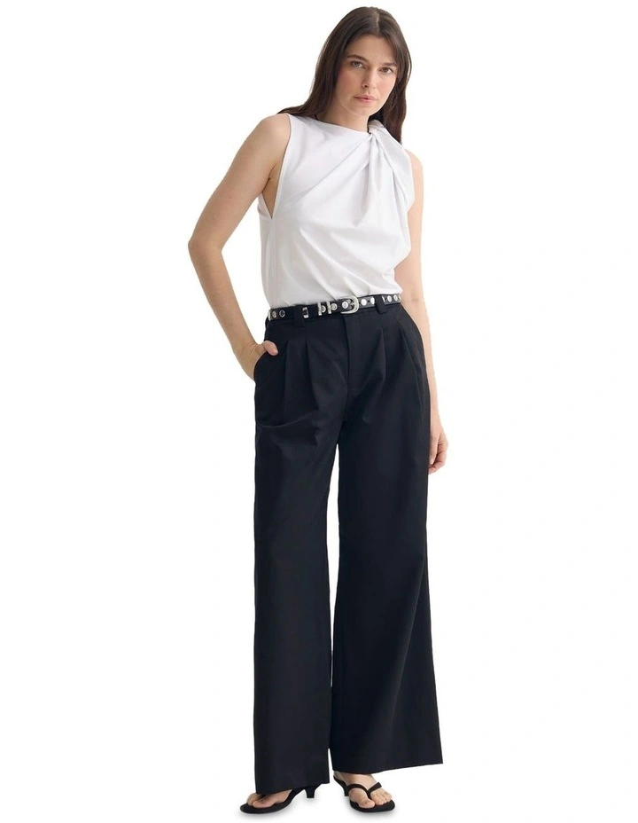 Willow Pontie Twist Top in White image 1