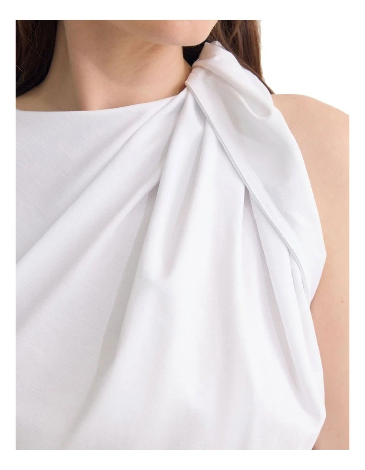 Willow Pontie Twist Top in White image 6