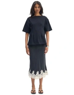 Lana Jersey Top in Black