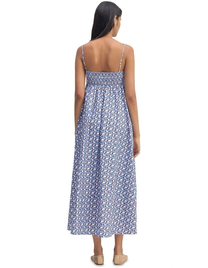 Jessie Cotton Printed Dress in Multi image 2