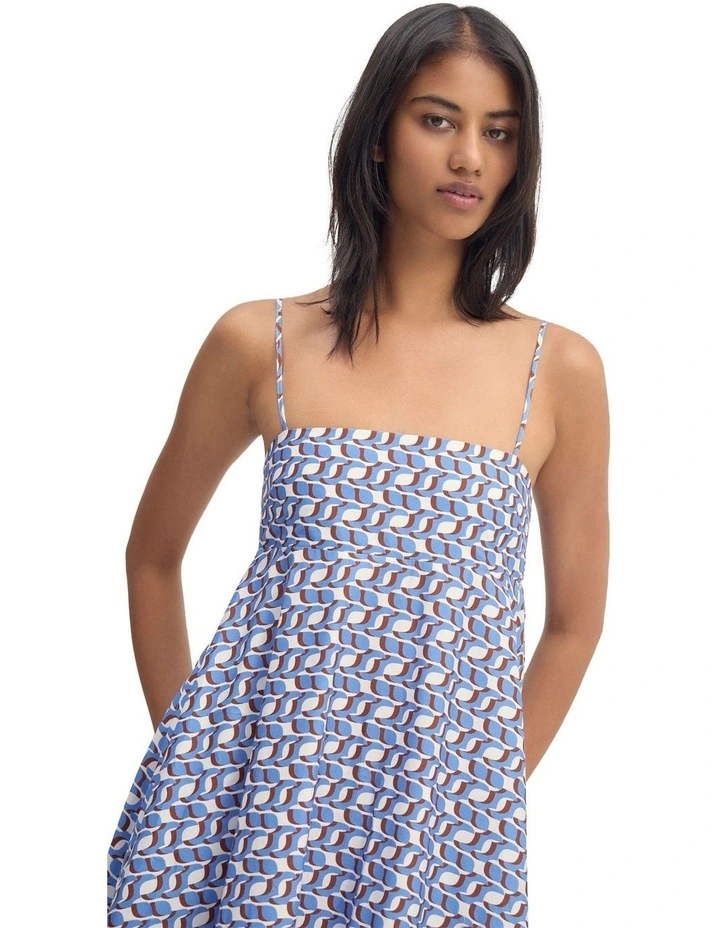 Jessie Cotton Printed Dress in Multi image 4