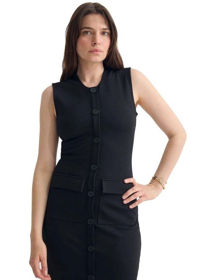 Lara Ponti Dress in Black image 4