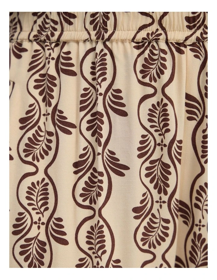 Chantel Pant in Ecru/Chocolate image 6