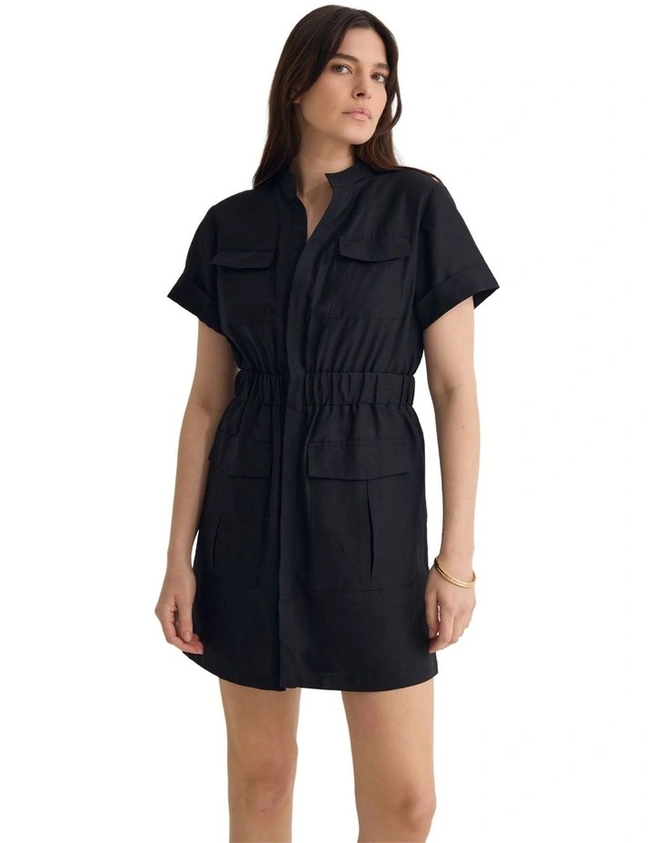 Kitty Mini Dress in Black image 3