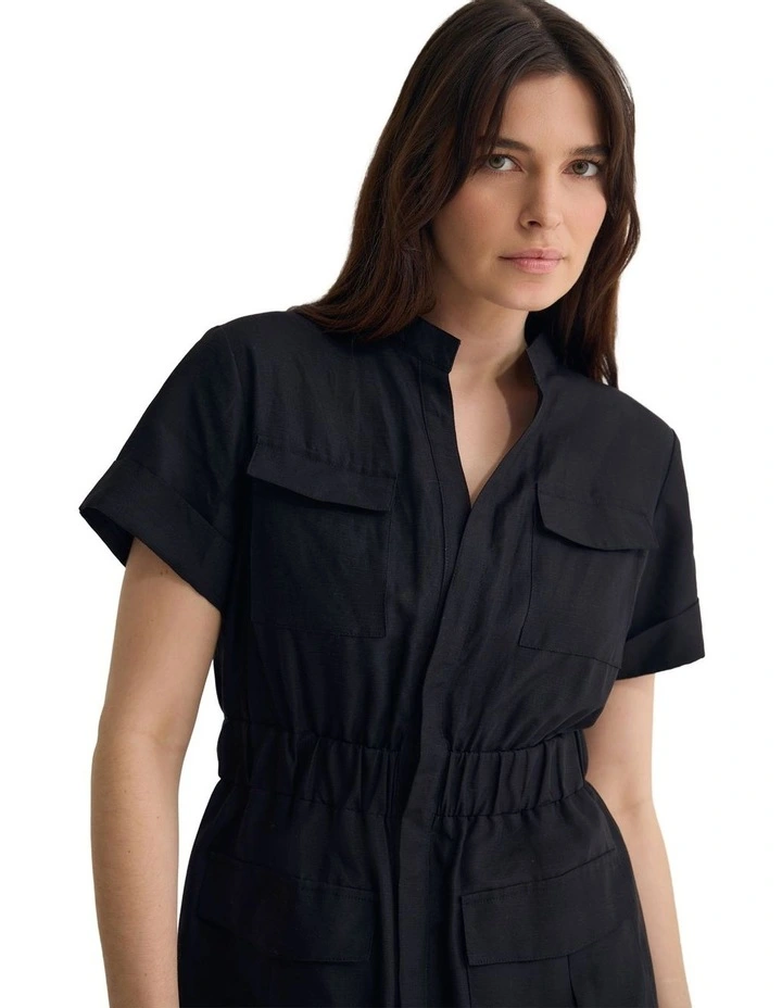 Kitty Mini Dress in Black image 4