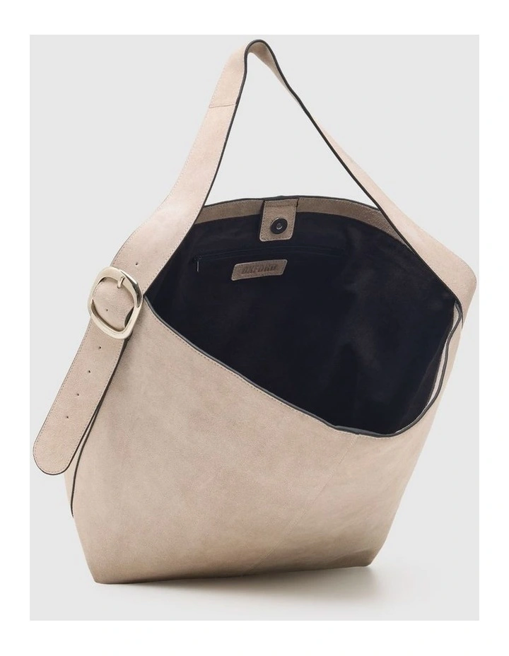 Margot Suede Hobo Bag in Pebble image 5