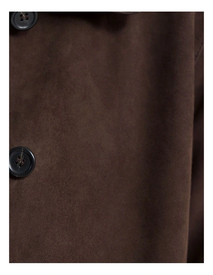 Jayde Suede Jacket in Chocolate image 6
