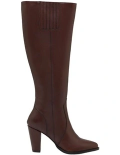 Harper Knee High Boot in Chocolate