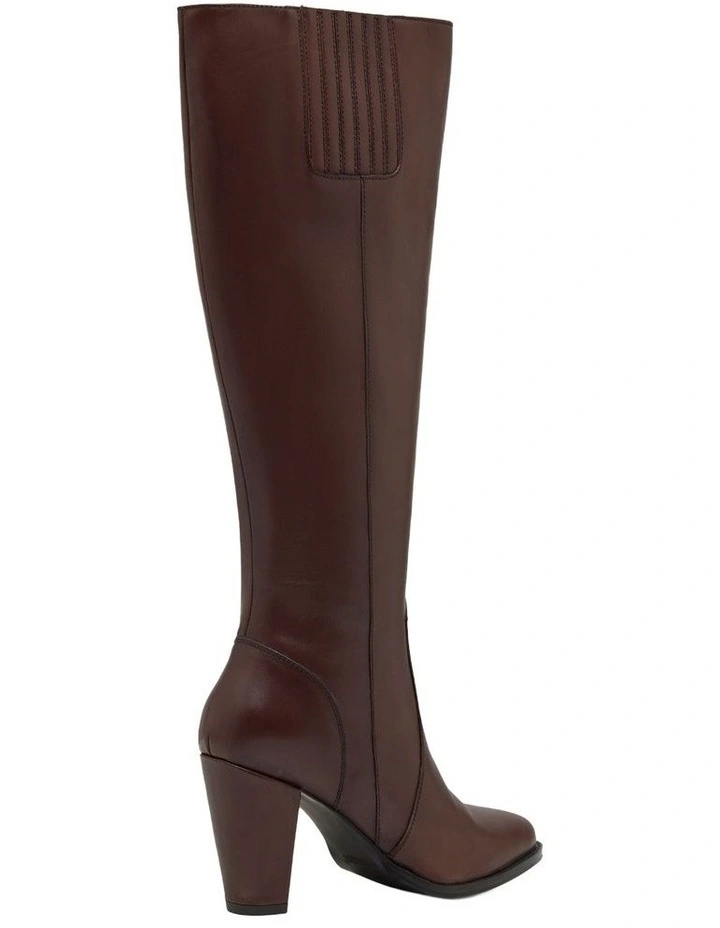 Harper Knee High Boot in Chocolate image 3
