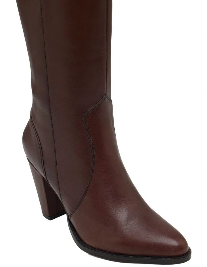 Harper Knee High Boot in Chocolate image 4