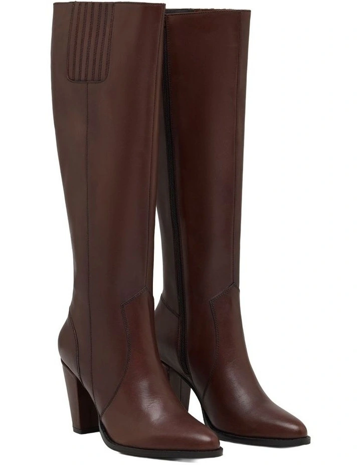 Harper Knee High Boot in Chocolate image 5
