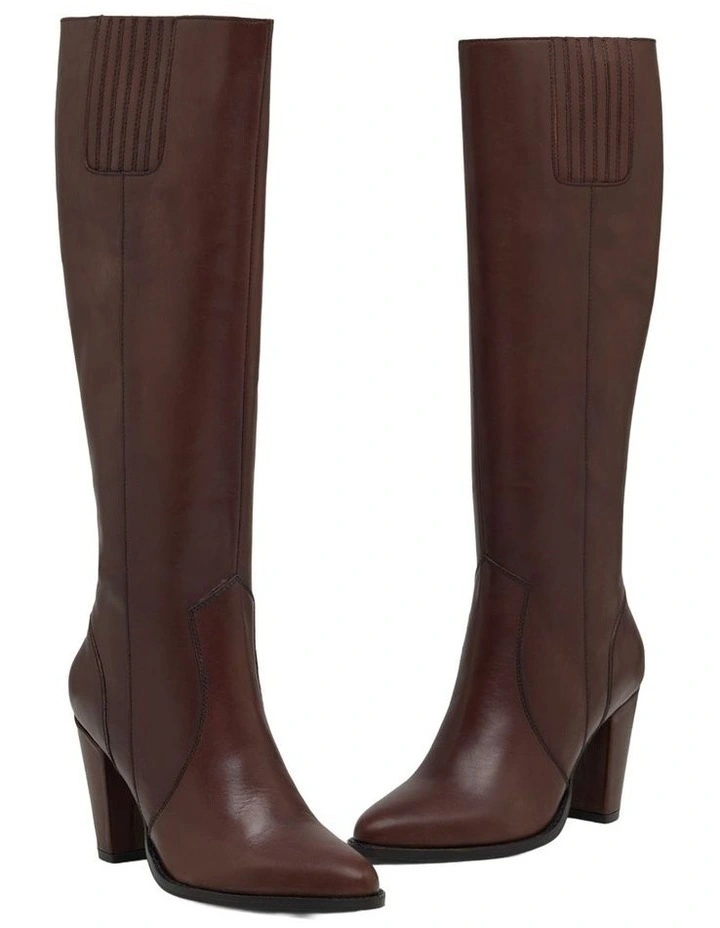 Harper Knee High Boot in Chocolate image 6