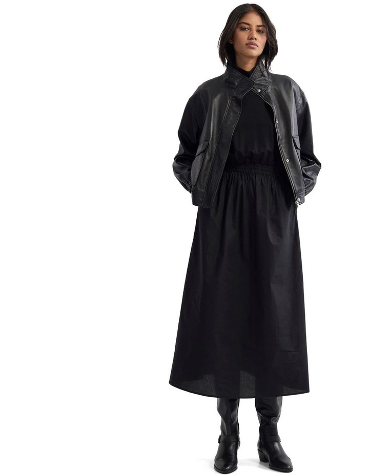 Esrealla High Collar Dress in Black image 5