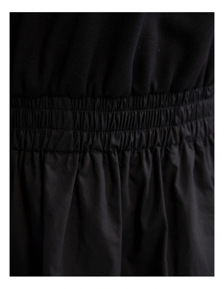Esrealla High Collar Dress in Black image 6