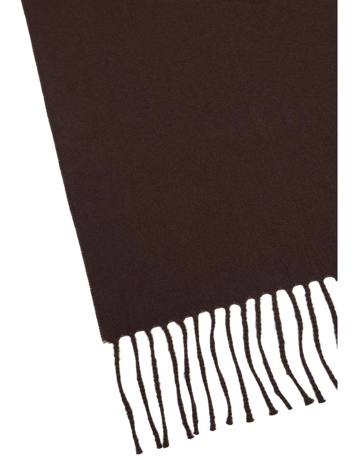 Kinsley Wool Scarf in Cocoa image 2