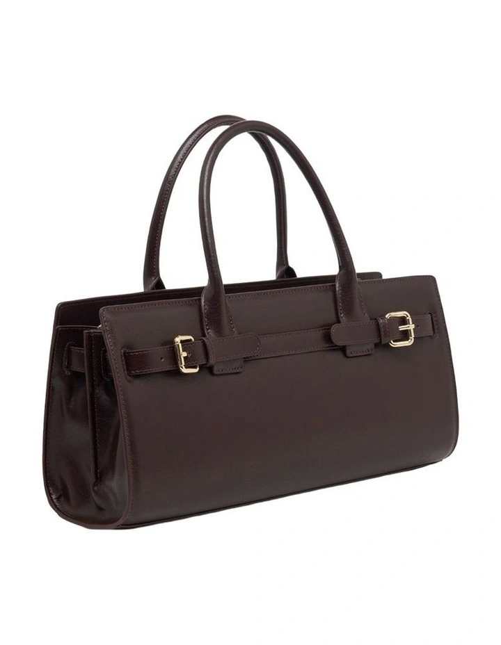 Mila East West Bag in Burgundy image 4