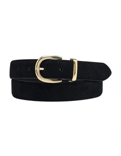 Lainey Suede Belt in Black