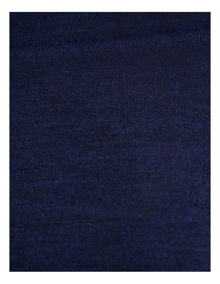 Grace Short Sleeve Merino Knit Top in Navy image 7