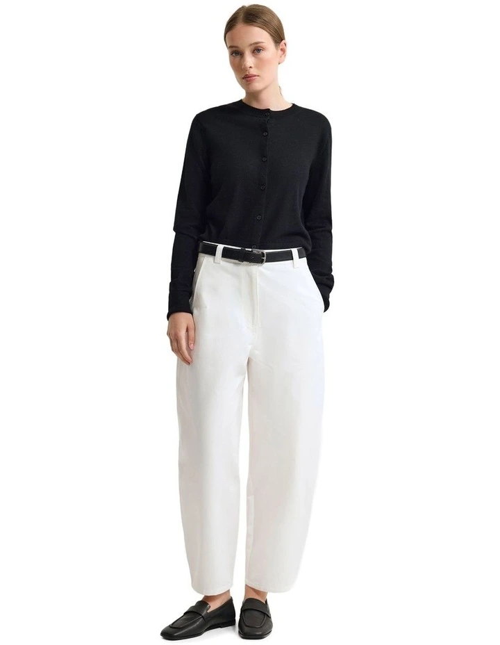 Lottie Merino Cardigan in Black image 5