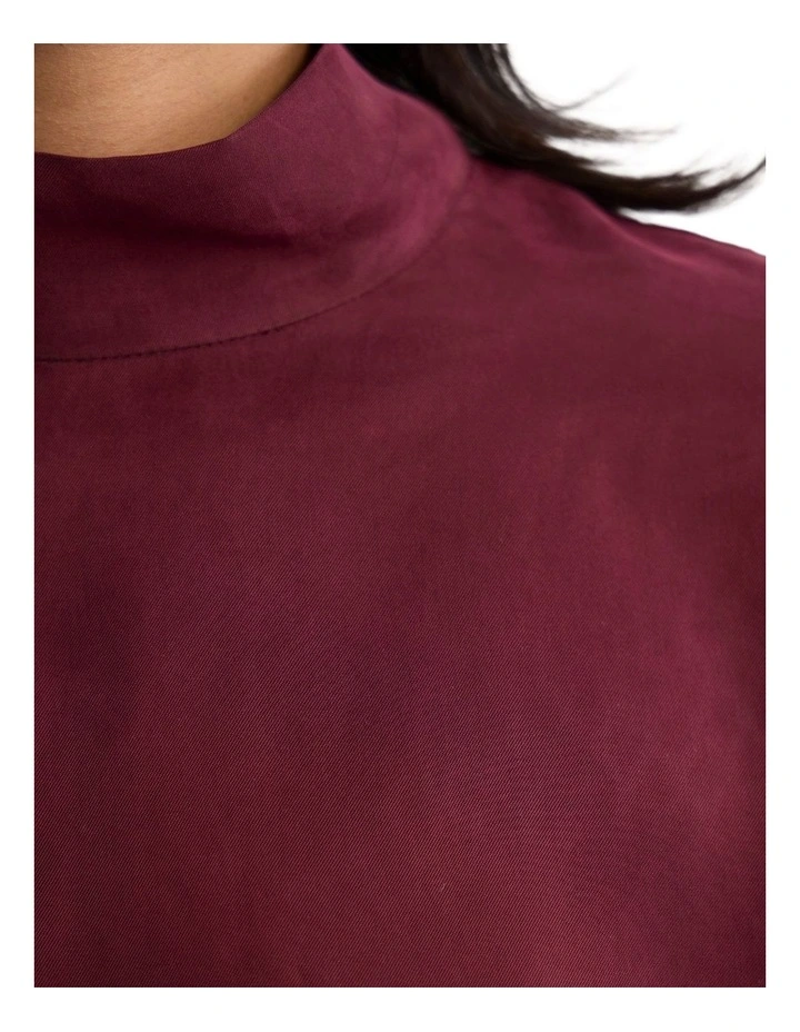Shelly Cupro Top in Plum image 6