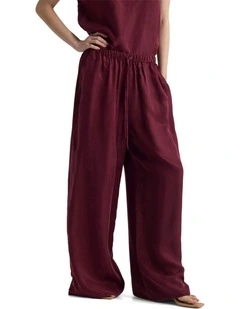 Clare Cupro Pant in Plum