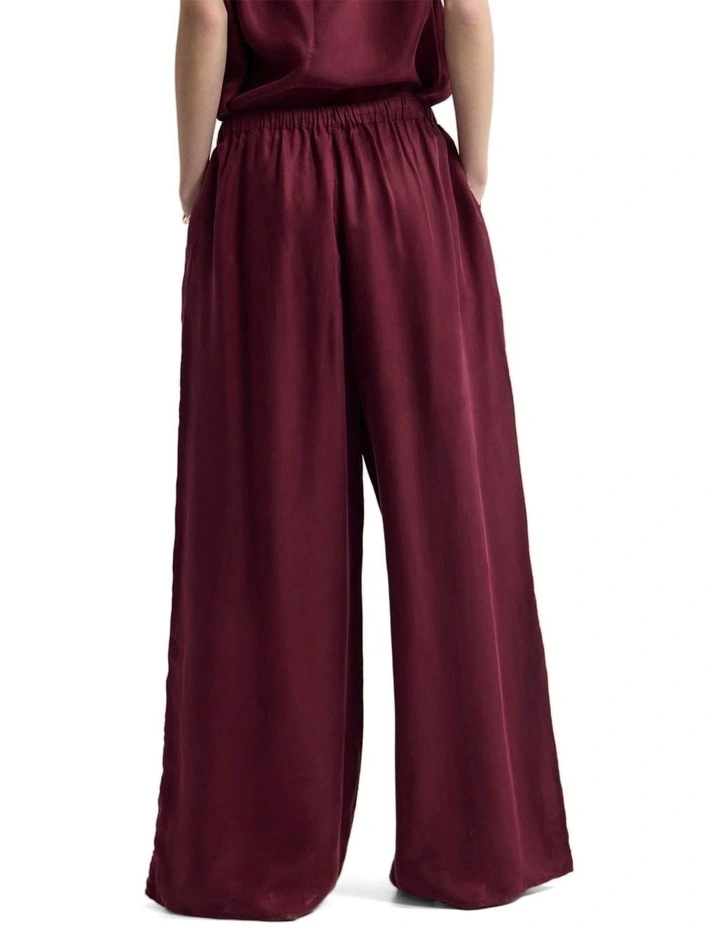 Clare Cupro Pant in Plum image 2