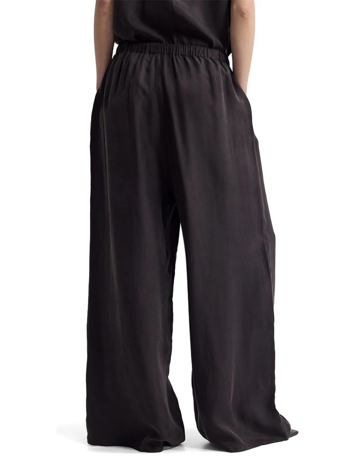 Clare Cupro Pant in Chocolate image 2