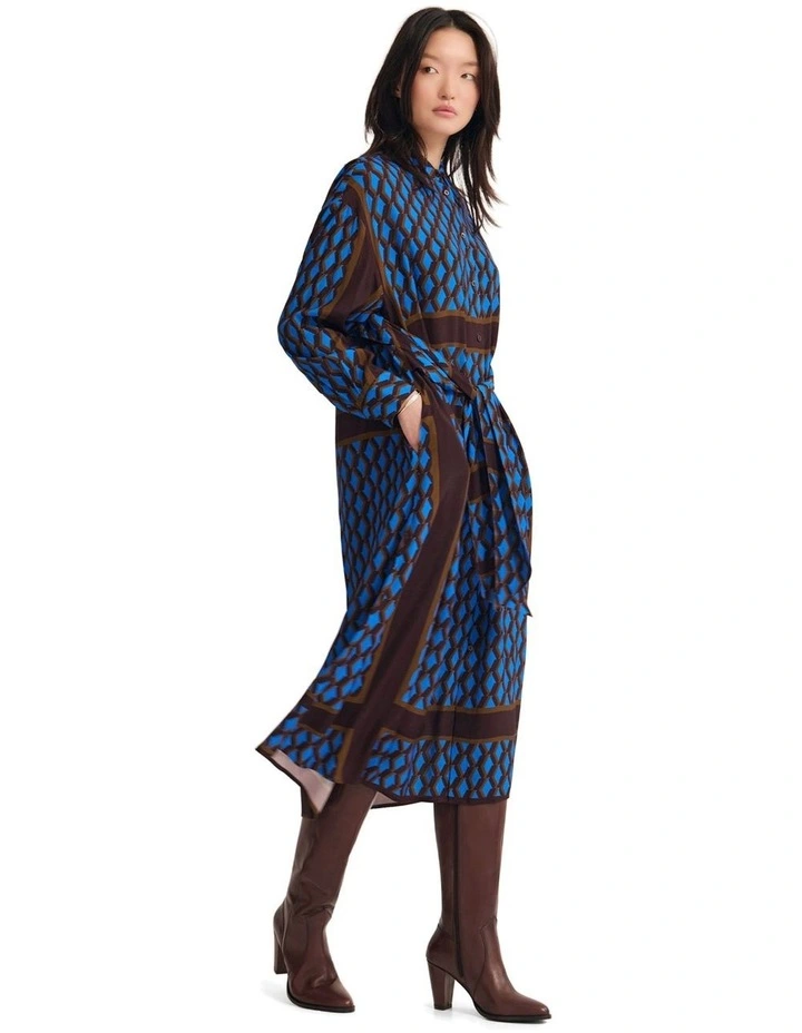 Bianca Shirt Dress in Multi image 3