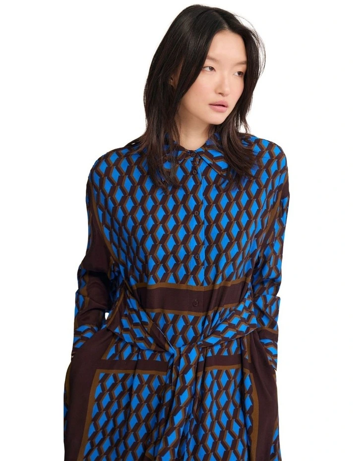 Bianca Shirt Dress in Multi image 4