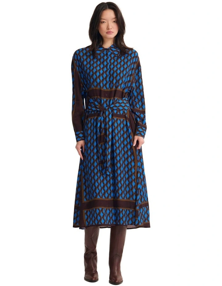 Bianca Shirt Dress in Multi image 5