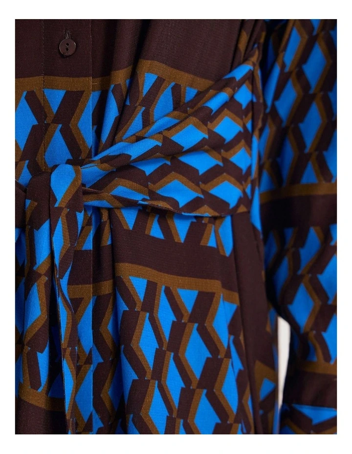 Bianca Shirt Dress in Multi image 6