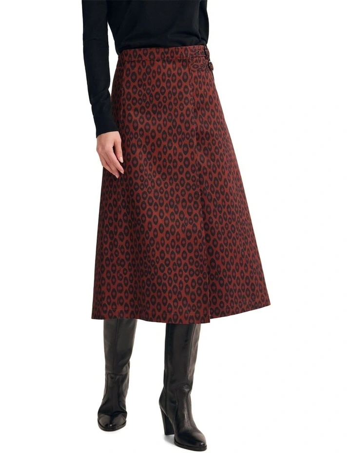 Georgia Skirt in Brown image 1