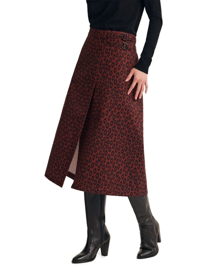 Georgia Skirt in Brown image 3