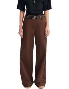 Abigail Pant in Chocolate