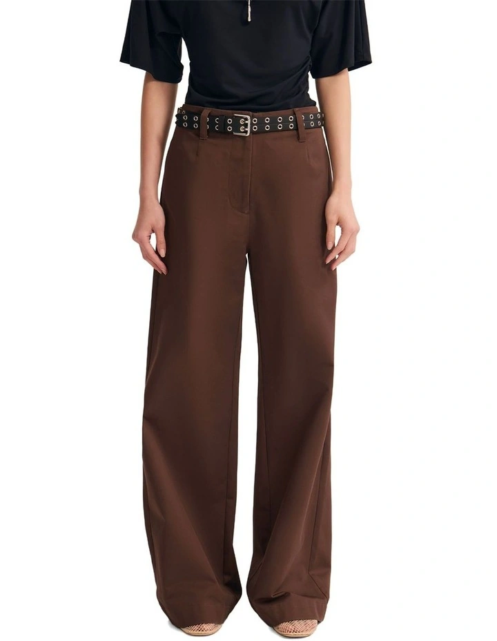 Abigail Pant in Chocolate image 1