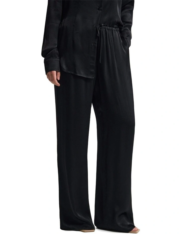 Willow Viscose Silky Pant in Black image 1