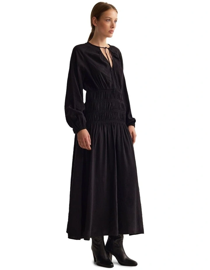 Addison Rayon Blend Dress in Black image 3
