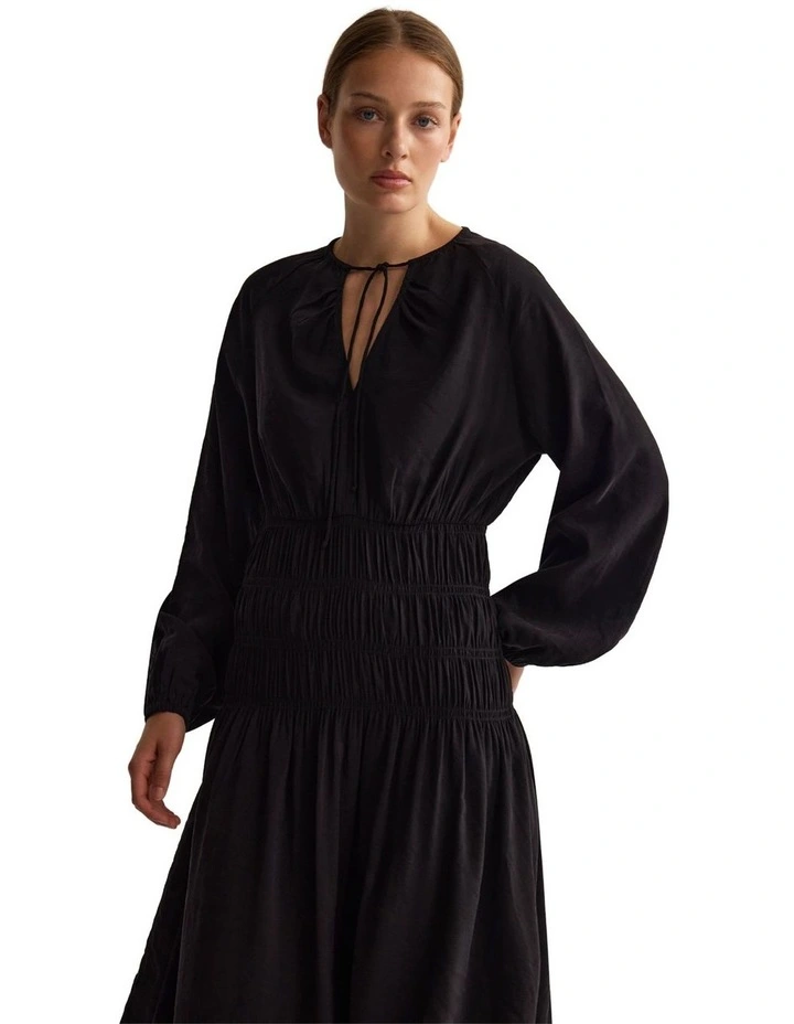 Addison Rayon Blend Dress in Black image 4