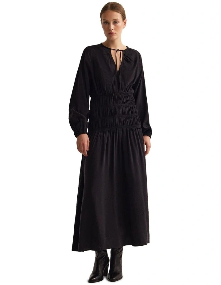 Addison Rayon Blend Dress in Black image 5