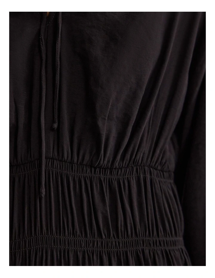 Addison Rayon Blend Dress in Black image 6