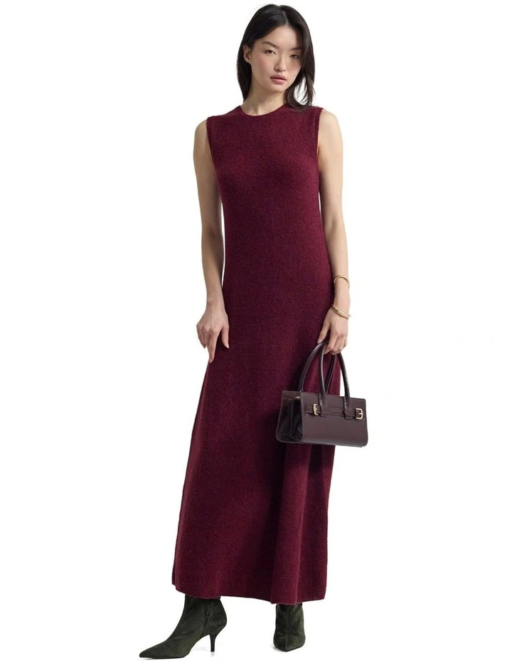 Seraphina Knitted Dress in Purple image 1