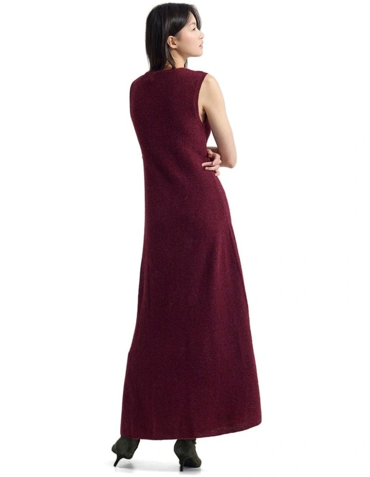 Seraphina Knitted Dress in Purple image 2