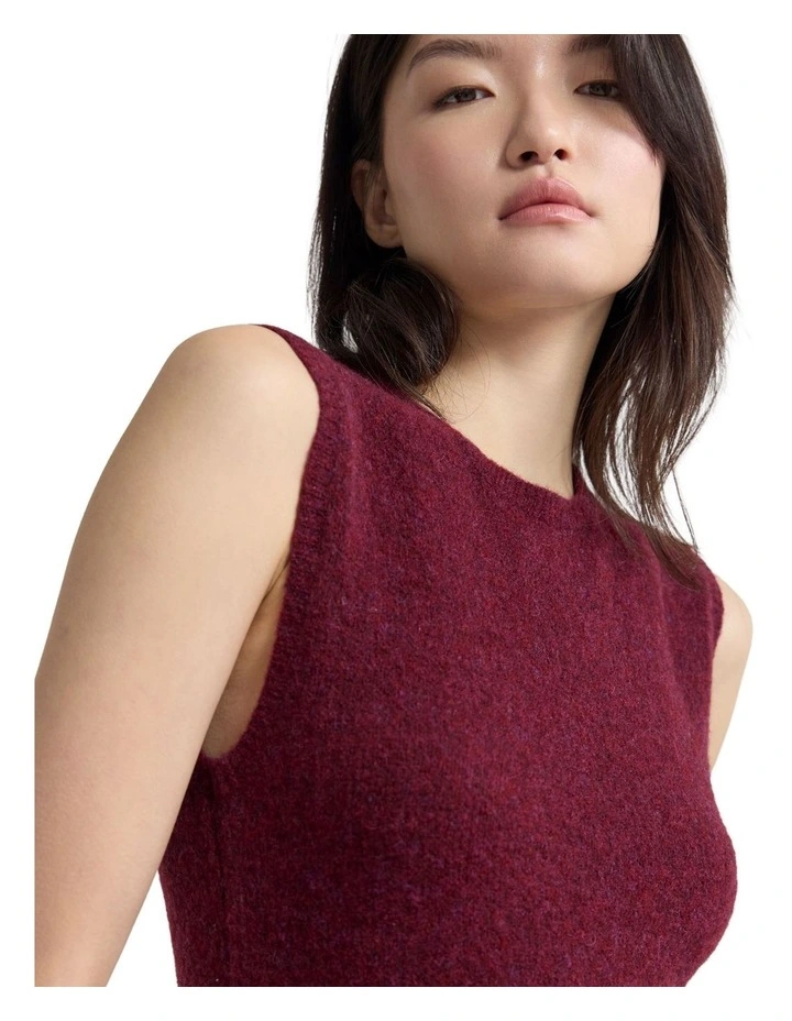 Seraphina Knitted Dress in Purple image 4